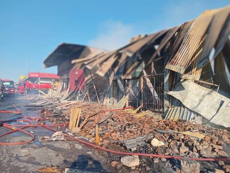 Fire Destroys Two Shops in Polokwane