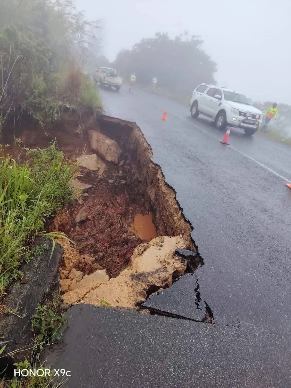 Heavy Rains Damage R533 Road